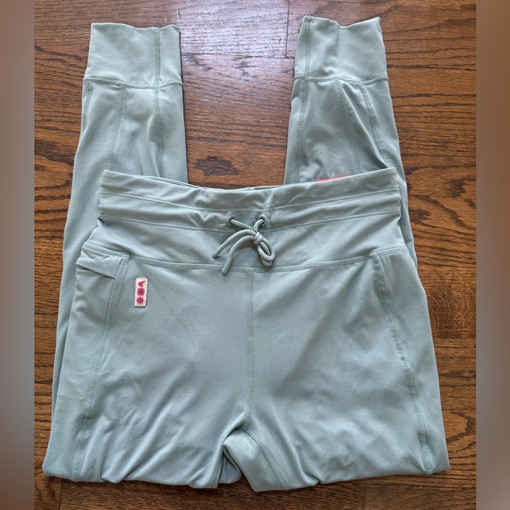 Easton Women's Jen Schro Leggings, blue-green, Large, NWT - Picture 2 of 9